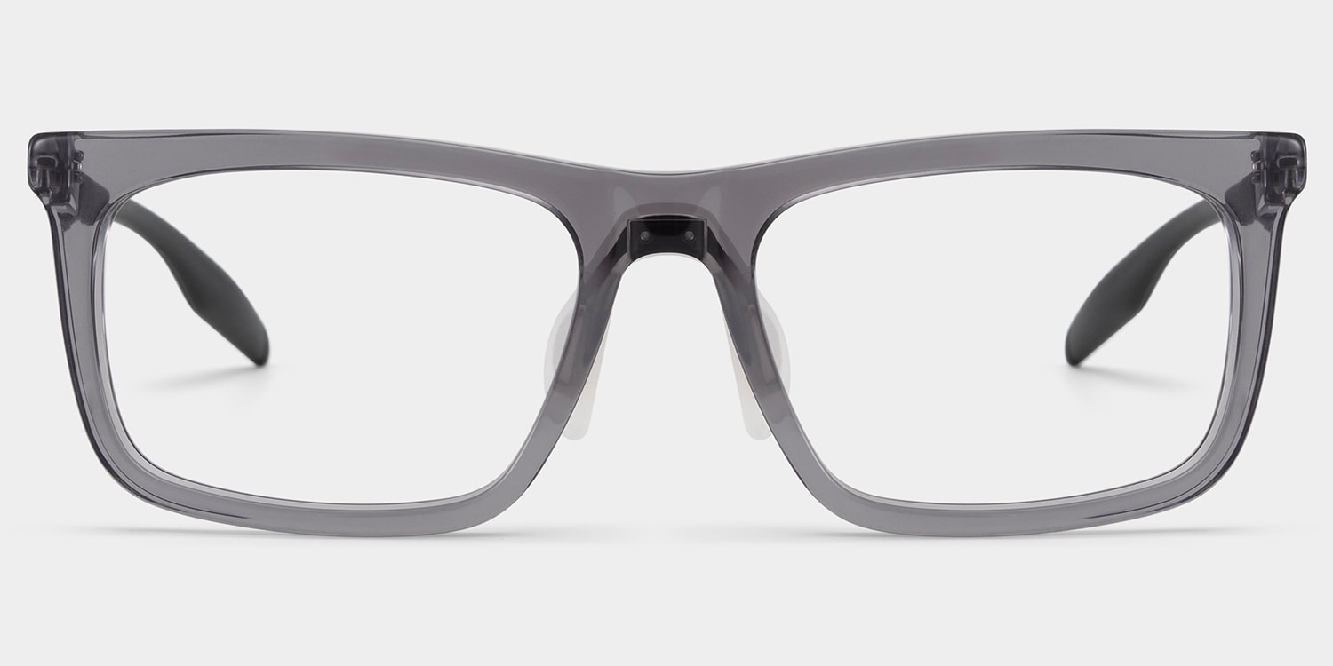 Ease Rectangle Gray Glasses