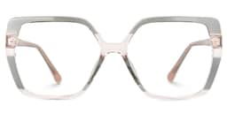 Jeneive Square Gray Glasses0