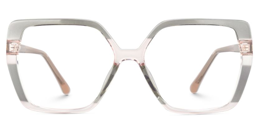 Jeneive Square Gray Glasses