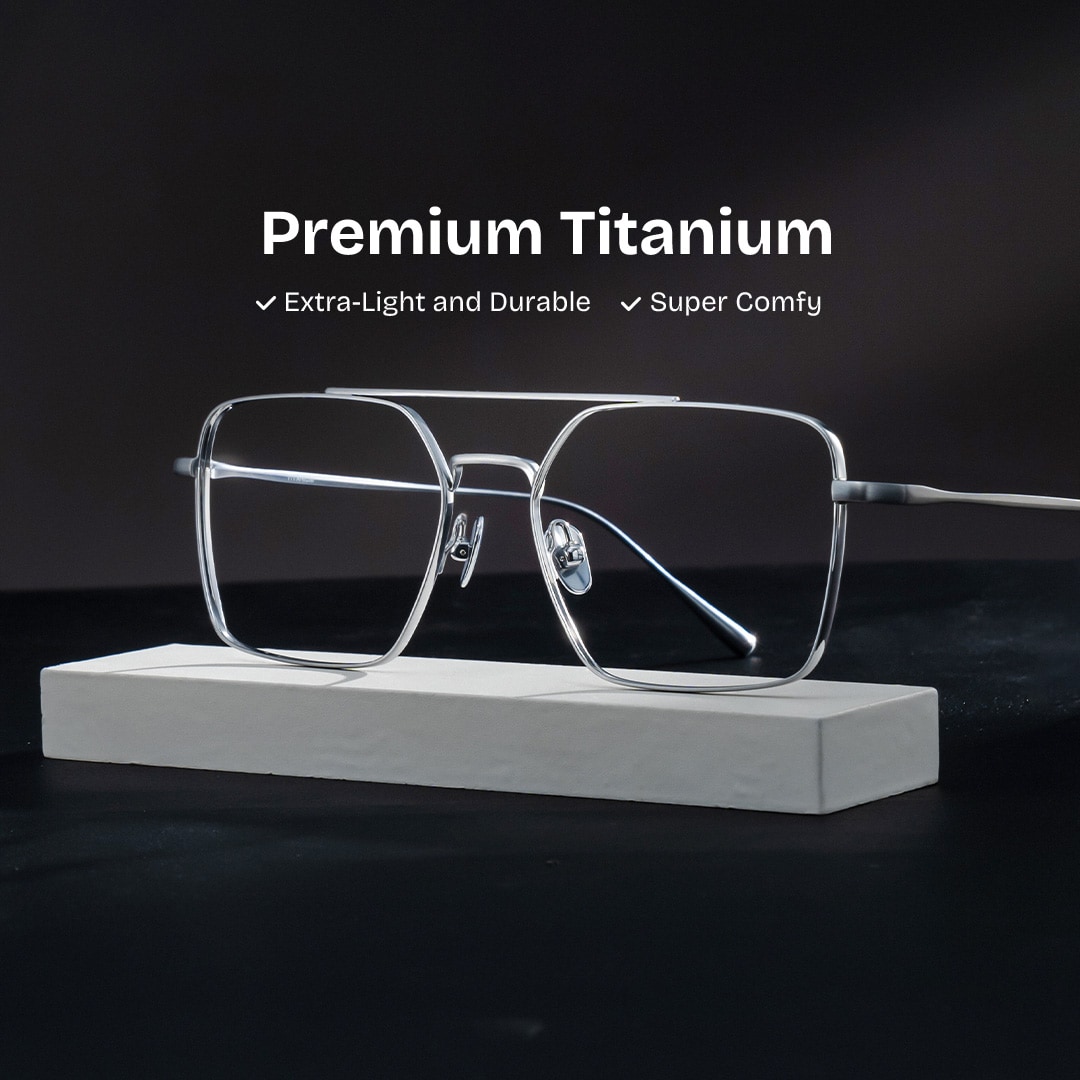 Jensen Aviator Silver Glasses