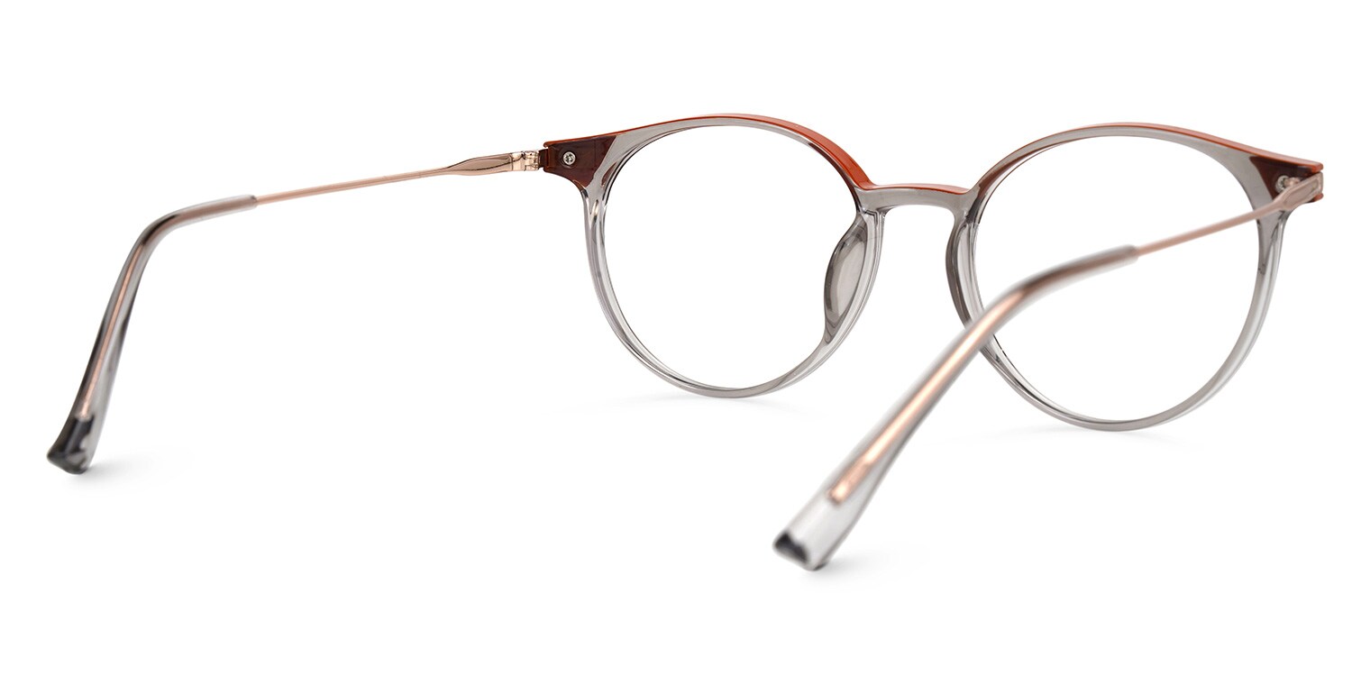 エルセーヌ　NO.700S Qusay Round Silver Glasses | Zeelool Glasses
