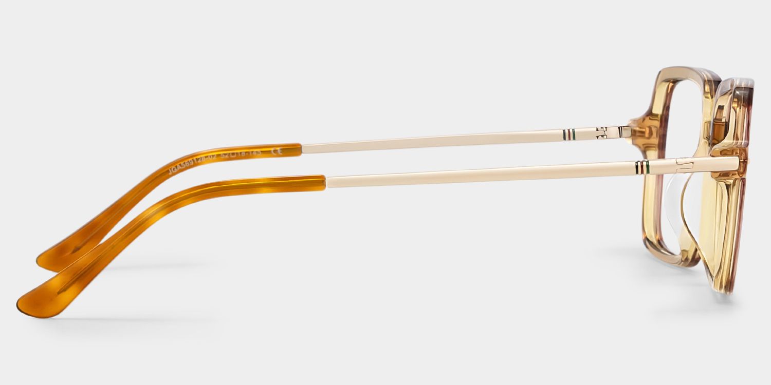 Asher Brown Rectangle Glasses | Retro Daily Athleisure4