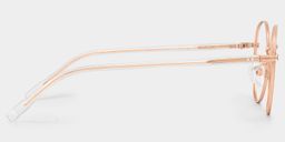 Celena Rose-Gold Round Glasses3
