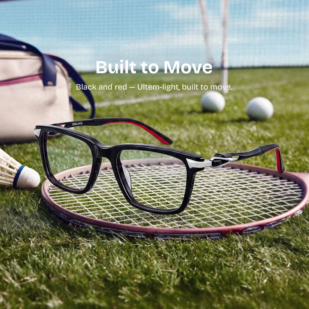 Orion Black Rectangle Eyeglasses Onlime | ZEELOOL0
