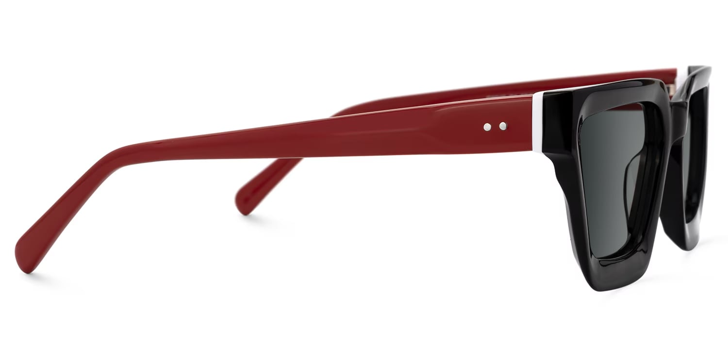 Kady Rectangle Black Glasses2