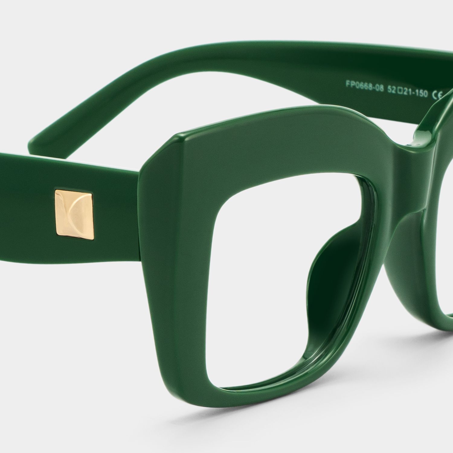 Alberta Cat-Eye Green Frame Glasses | Zeelool