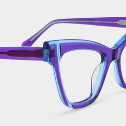 Saucie Cateye Purple Glasses4