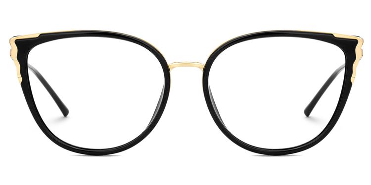 Estrada Cateye Black Glasses