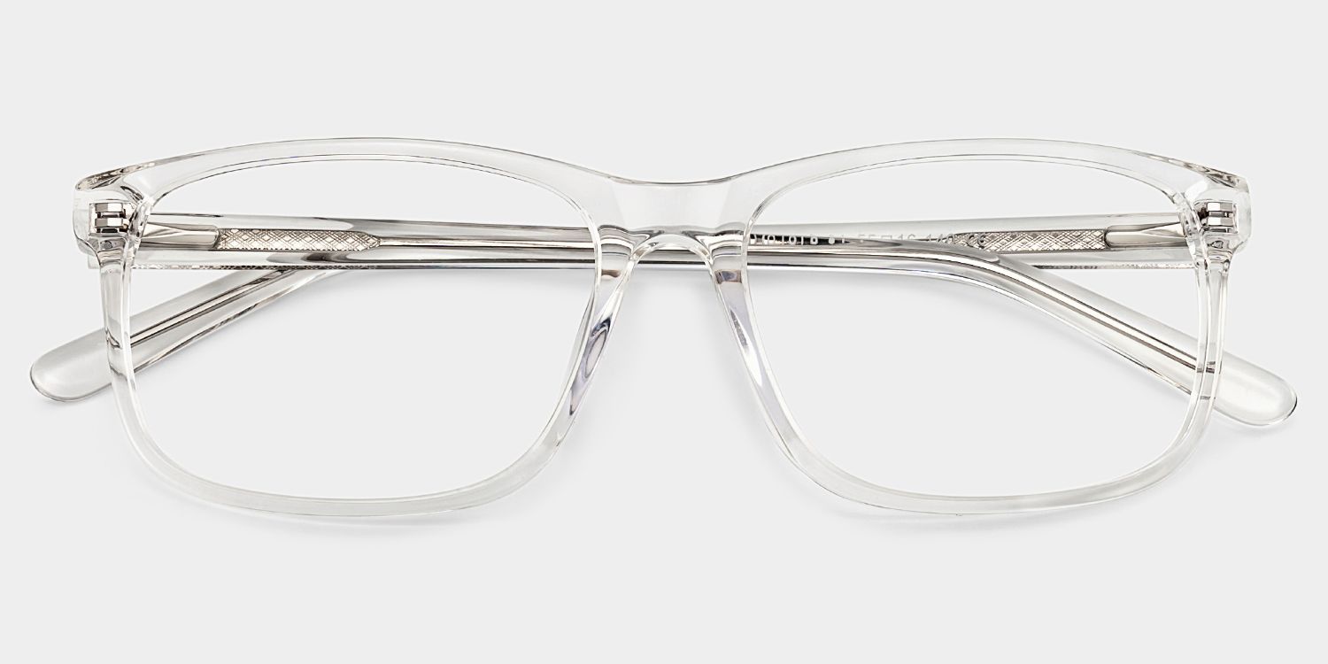 Rectangle Clear Glasses | Zeelool Glasses1