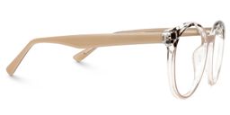 Jumesha Round Beige Glasses2