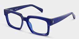 Amadeo Rectangle Blue Glasses3