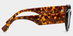 Reina Black Geometric Sunglasses4