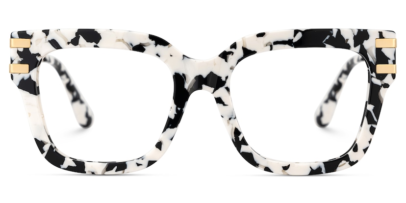 Lidia Square Cow Print Glasses