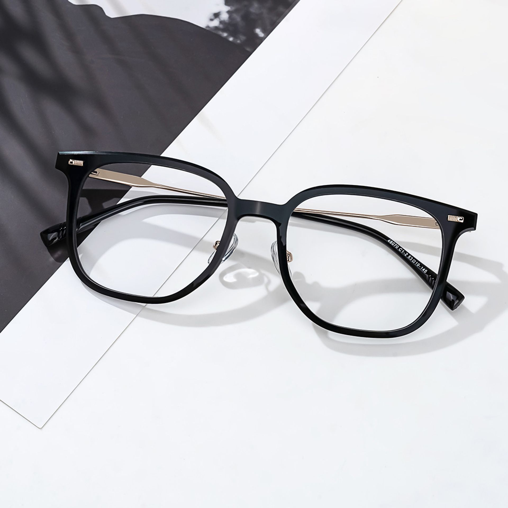 Abudy Square Black Glasses0