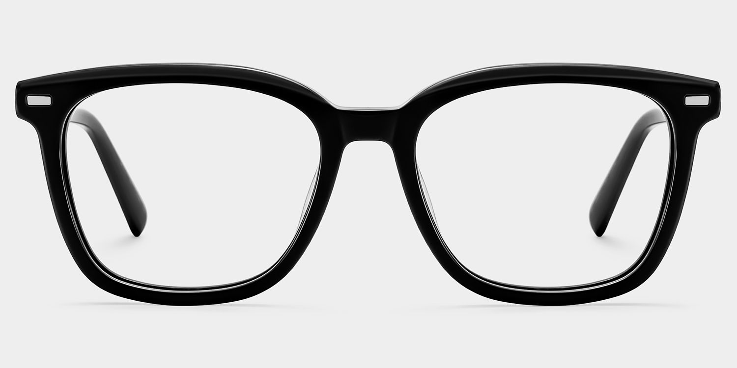 Lana Black Square Acetate Frame Glasses for Women | ZEELOOL1