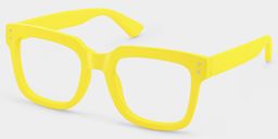 Liizbeett Square Yellow Glasses3