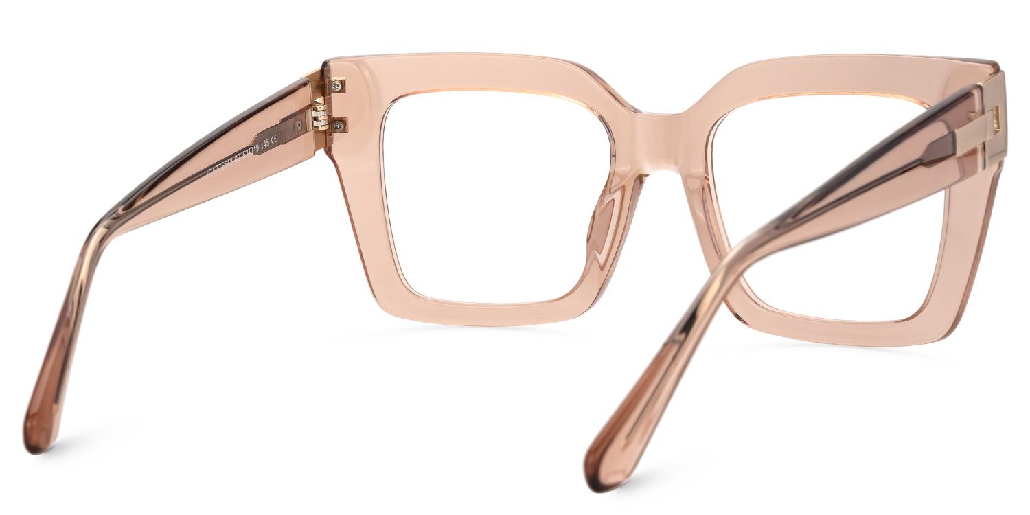 Josiah Beige Square Designer Eyeglasses3