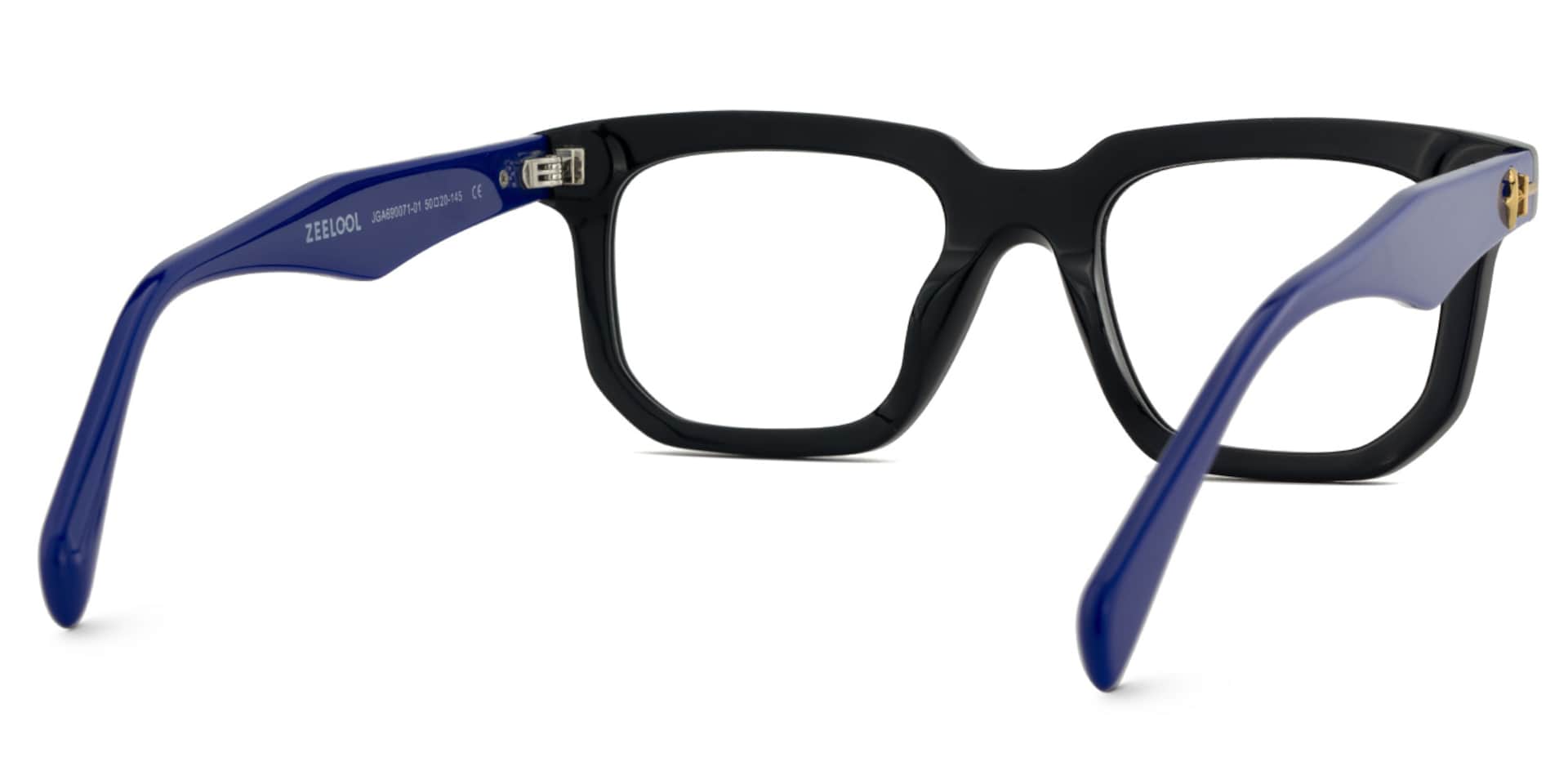 Matte Blue Eyeglasses Frames5