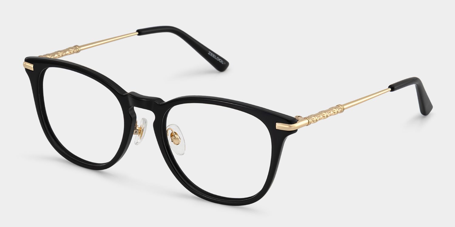 Laura Black Frame Glasses with Square Frame Online | ZEELOOL3
