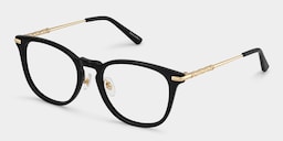 Laura Square Black Glasses3