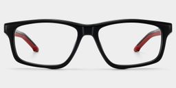 Emory Black Rectangle Glasses1
