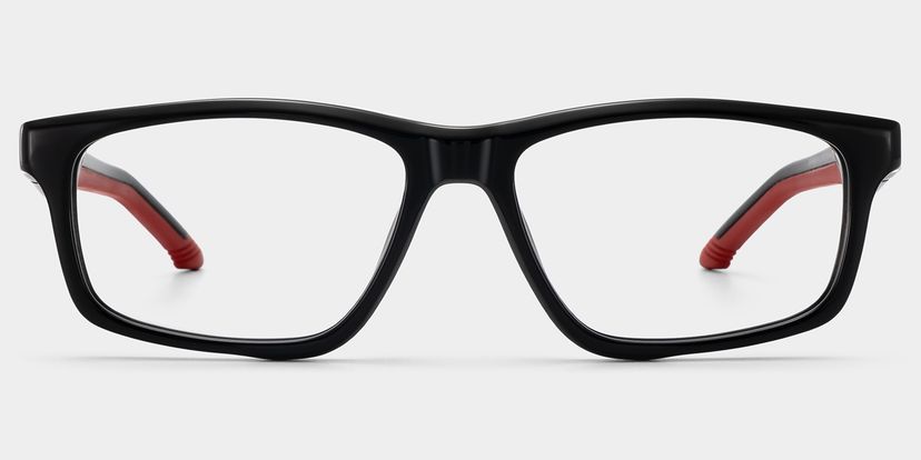 Emory Black Rectangle Glasses