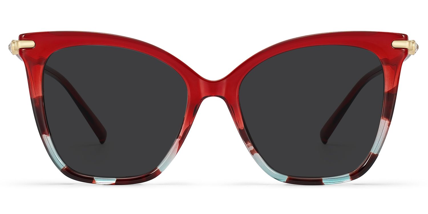Lamar Tr90 Red Frame Sunglasses | ZEELOOL