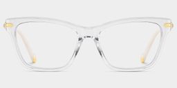 Amelia Cat eye Clear Glasses4