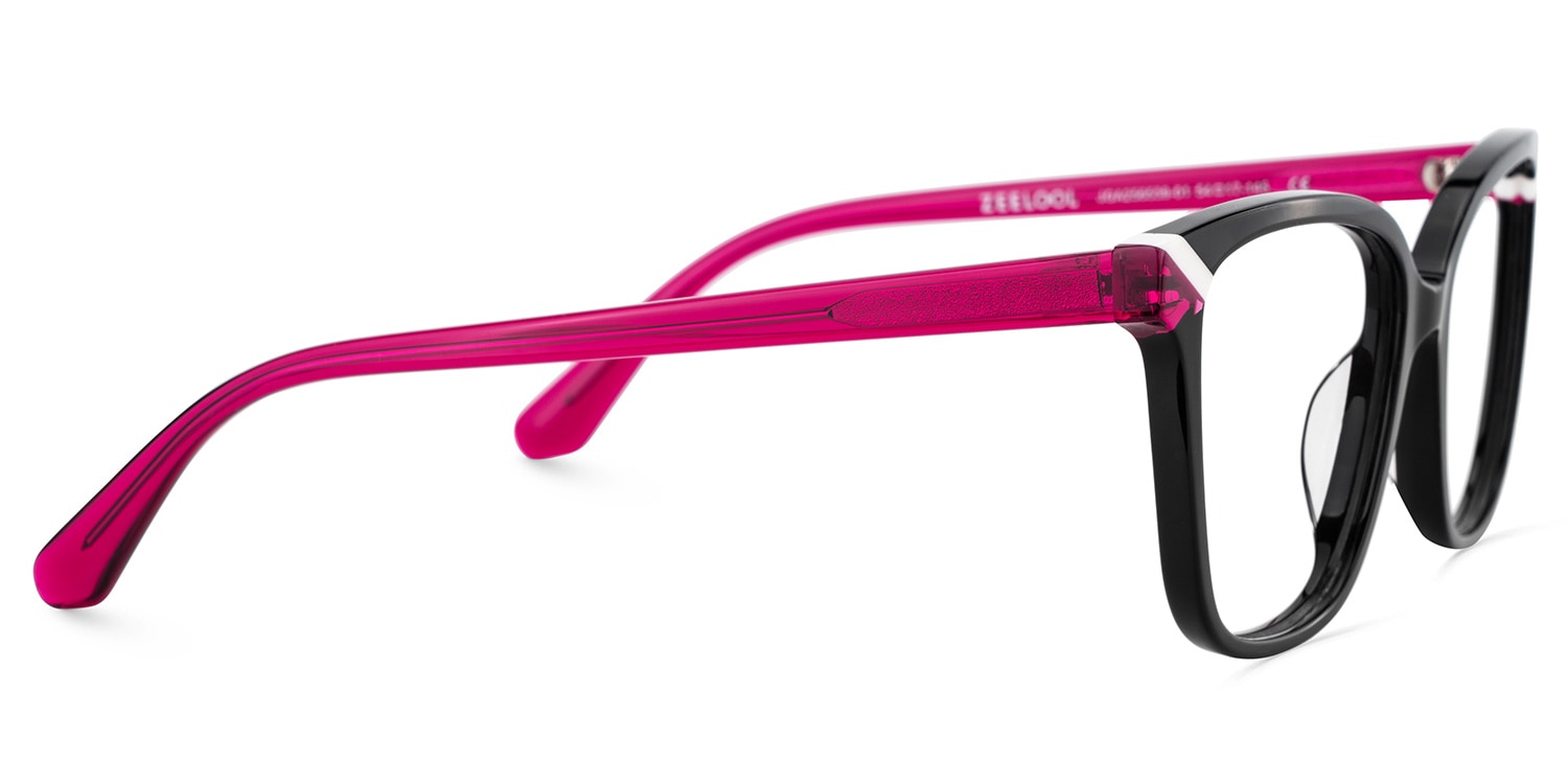 Thin Black Glasses Frame with Square Shape5