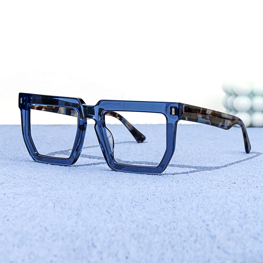 Rectangle Daniela Blue Glasses deals -Zeelool Glasses4