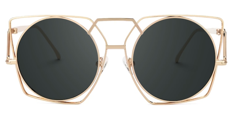 Ybarra Geometric Gold Glasses