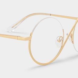 Flozif Round Gold Glasses4