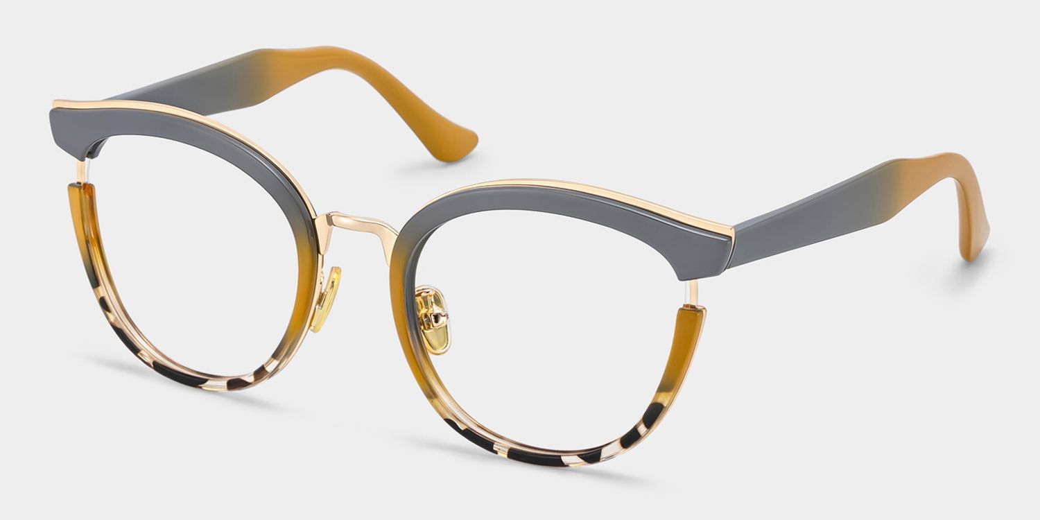 Laraine Cat Eye Gray Frame Glasses | Zeelool Optical2
