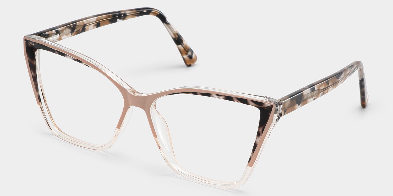 Cateye Adalis Beige Glasses deals -Zeelool Glasses2