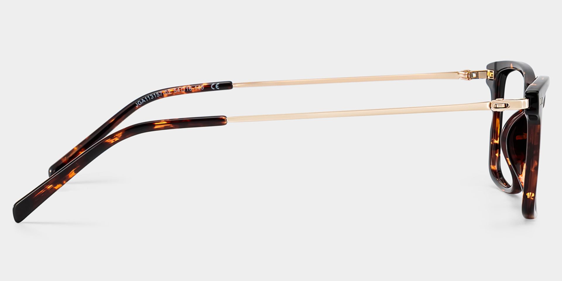 Eleanor Rectangle Brown Glasses with Wide Frame | ZEELOOL4