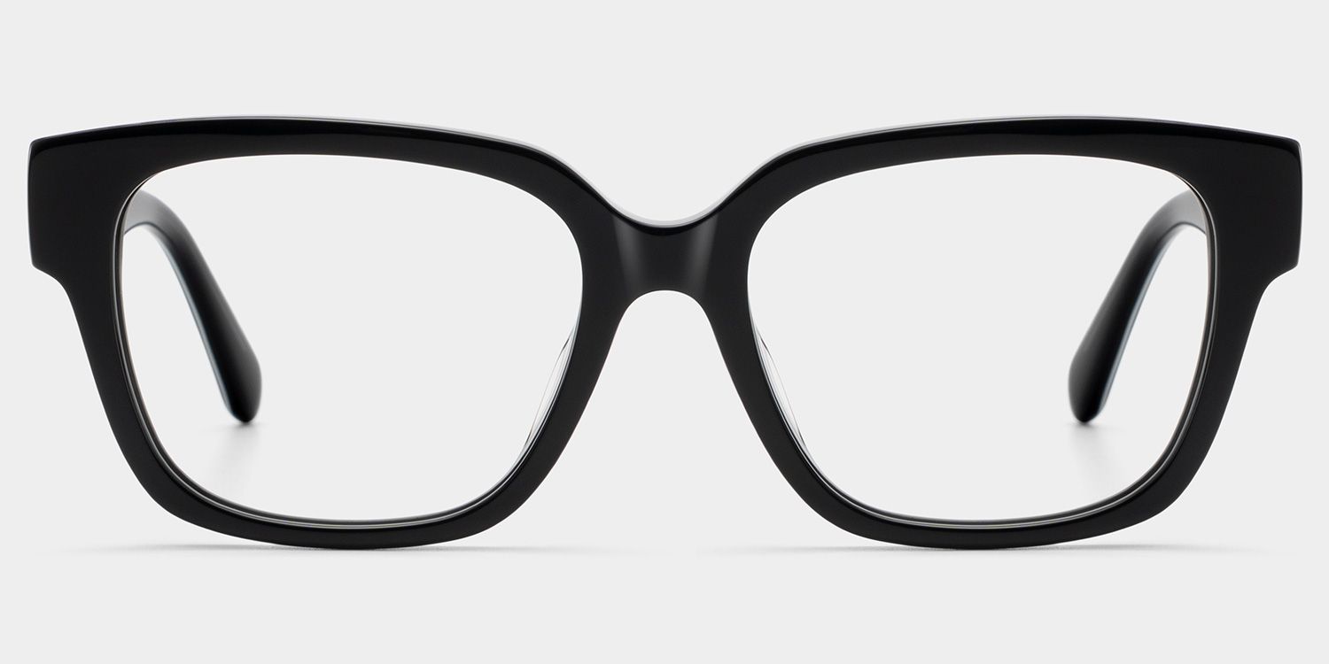 Blake Black Square Glasses | Varsity Athleisure Essential2