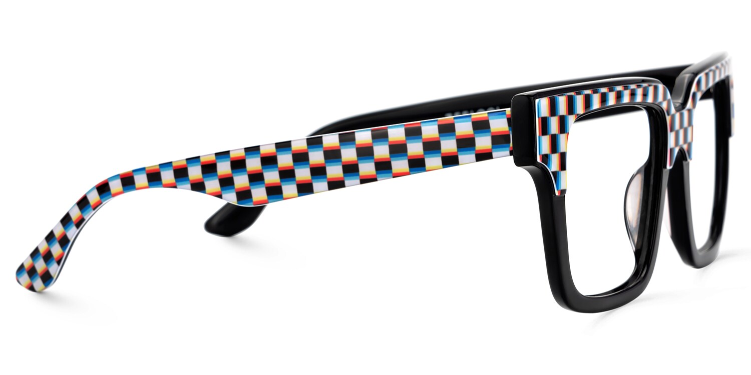 Men's Square Prescription Glasses In Acetate4