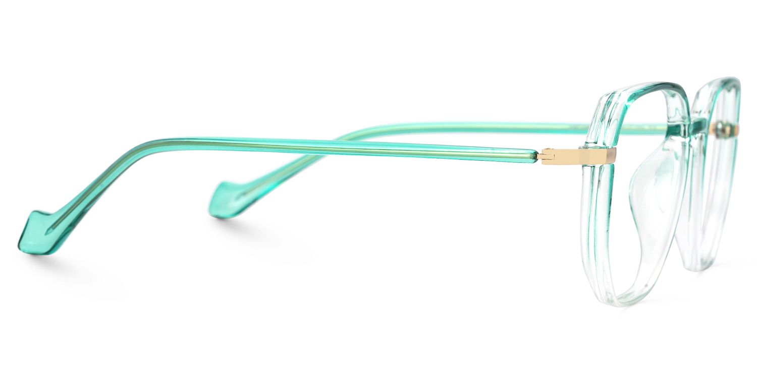 Maura Green Eyeglasses in Geometric Glasses Frame2