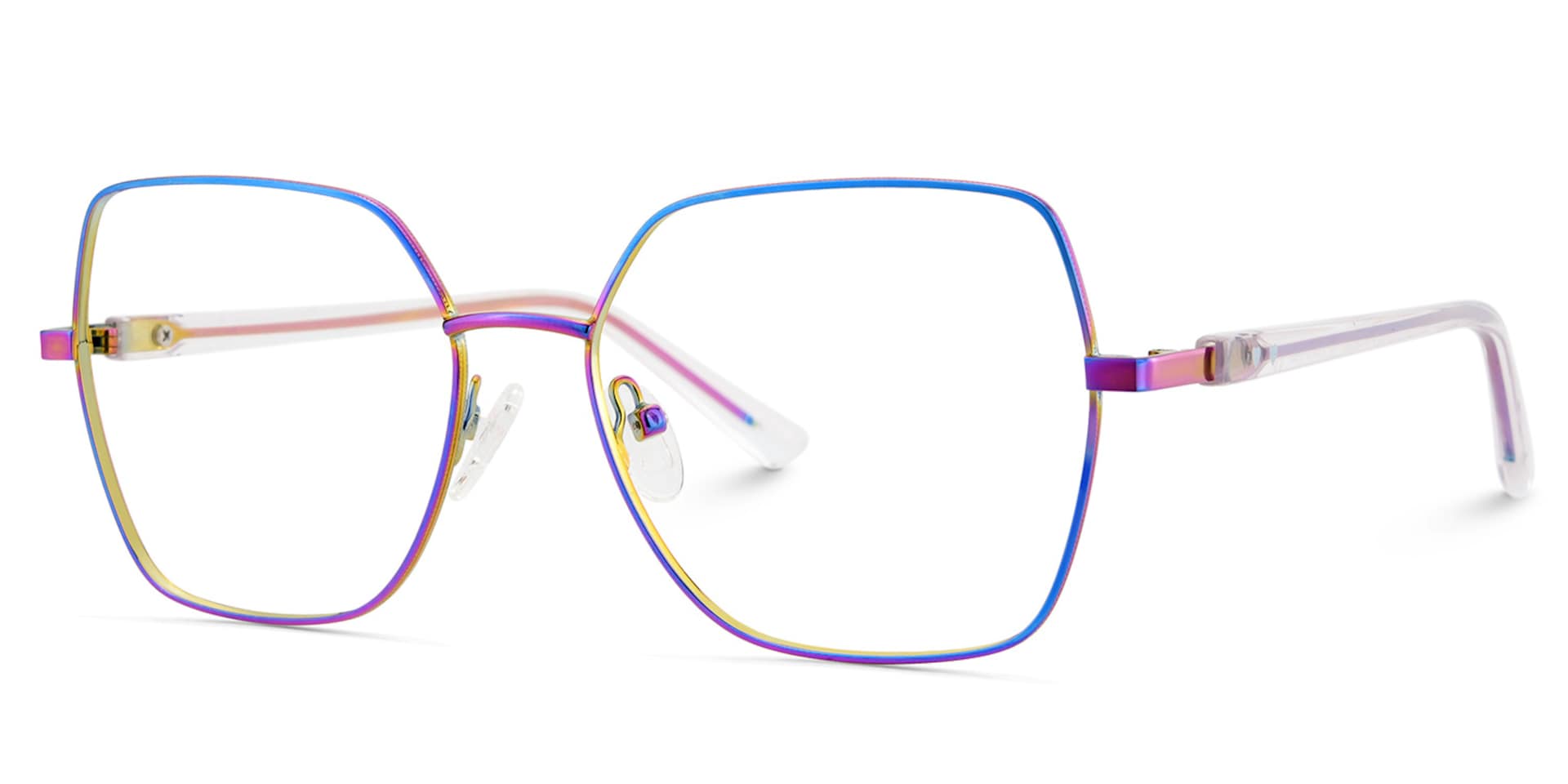 Iridescent Glasses For Women With Transparent Temples3
