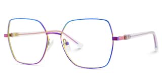 Billie Geometric Iridescent Glasses3