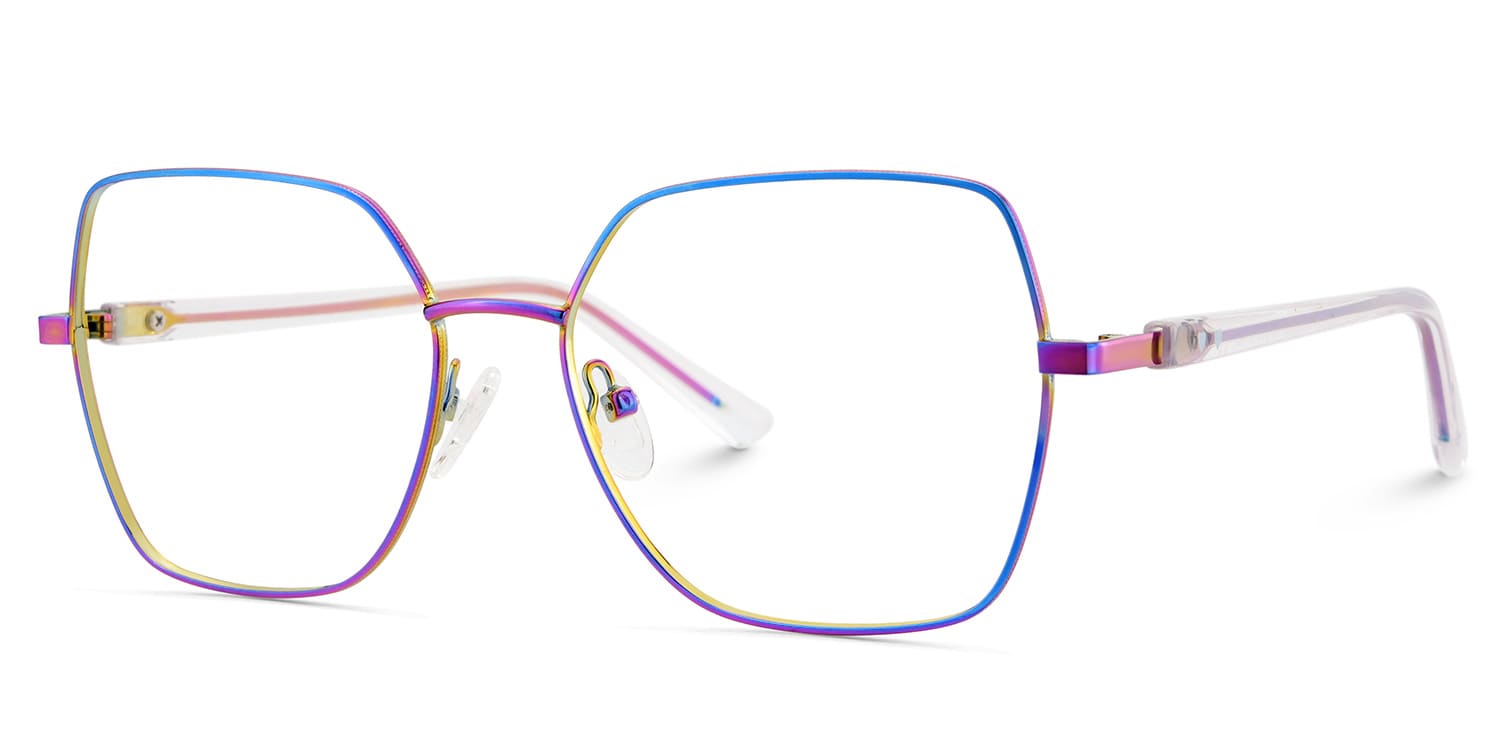 Billie Geometric Iridescent Glasses3