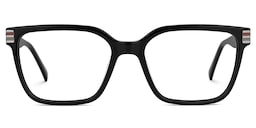 Rucker Rectangle Black Glasses0