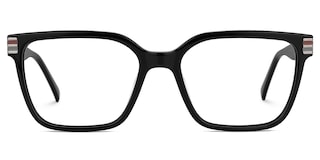Rucker Rectangle Black Glasses0