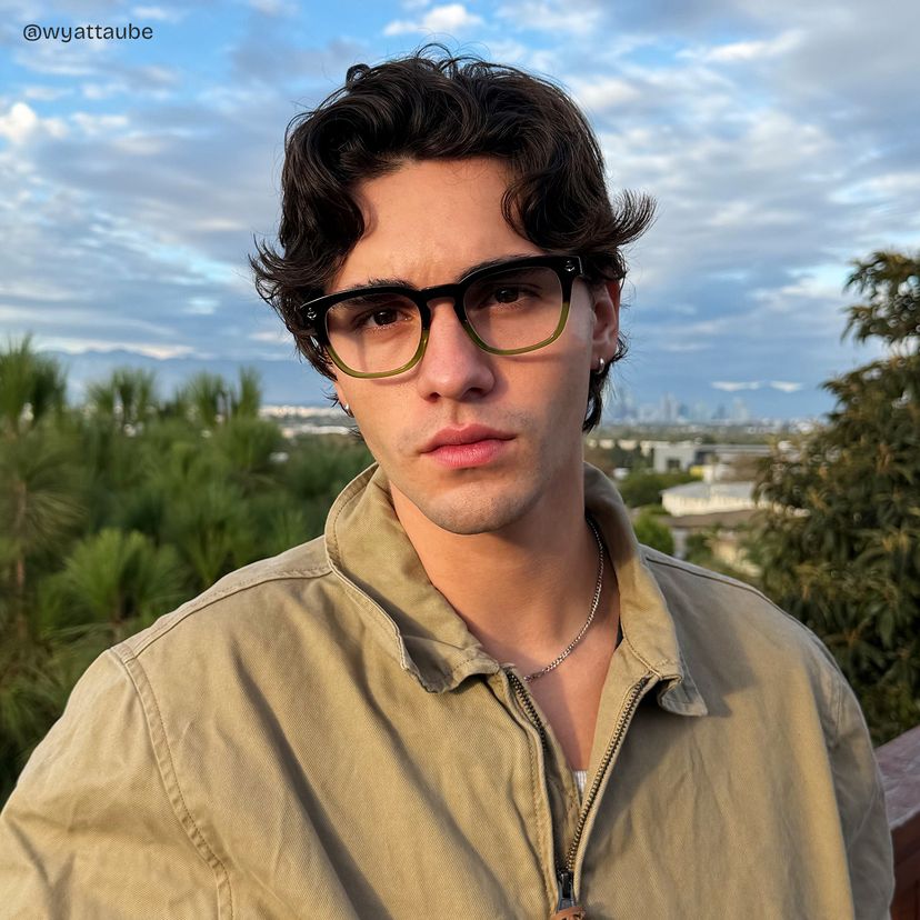 Pierce Two-tone Round Glasses