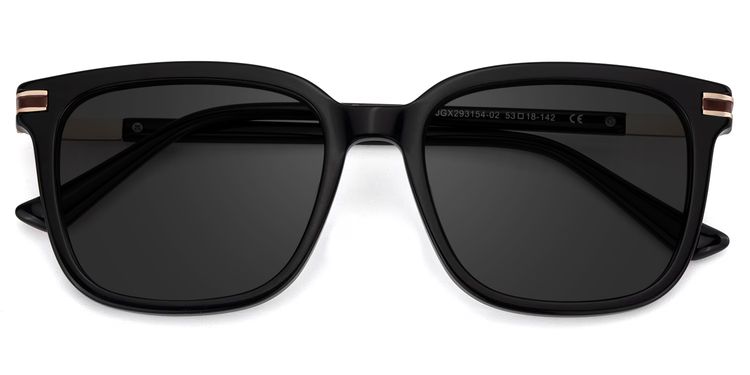 Kenny Square Black Sunglasses