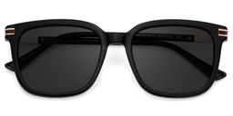 Kenny Square Black Sunglasses1