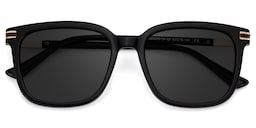 Kenny Square Black Sunglasses1