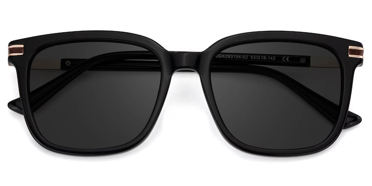 Kenny Square Black Sunglasses