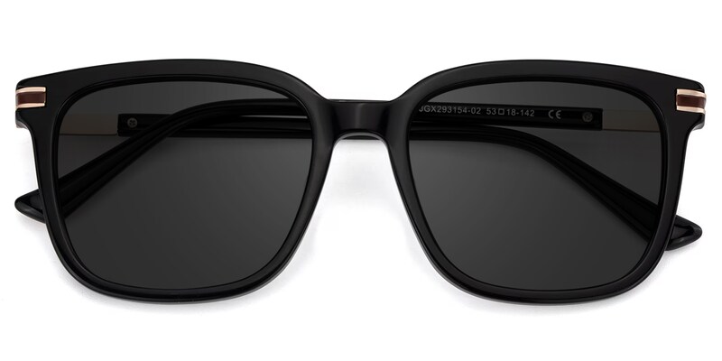 Kenny Square Black Sunglasses