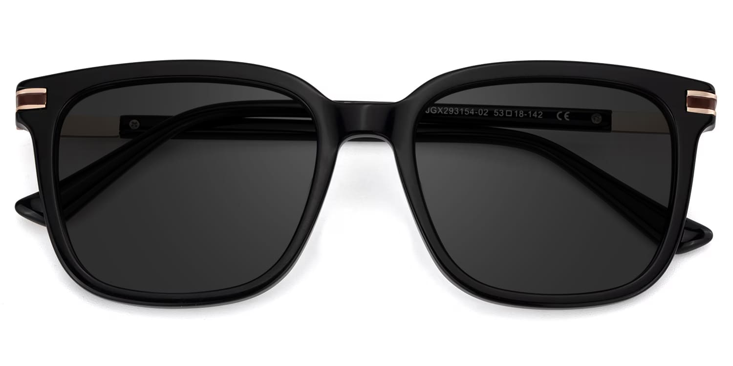 Kenny Square Black Sunglasses